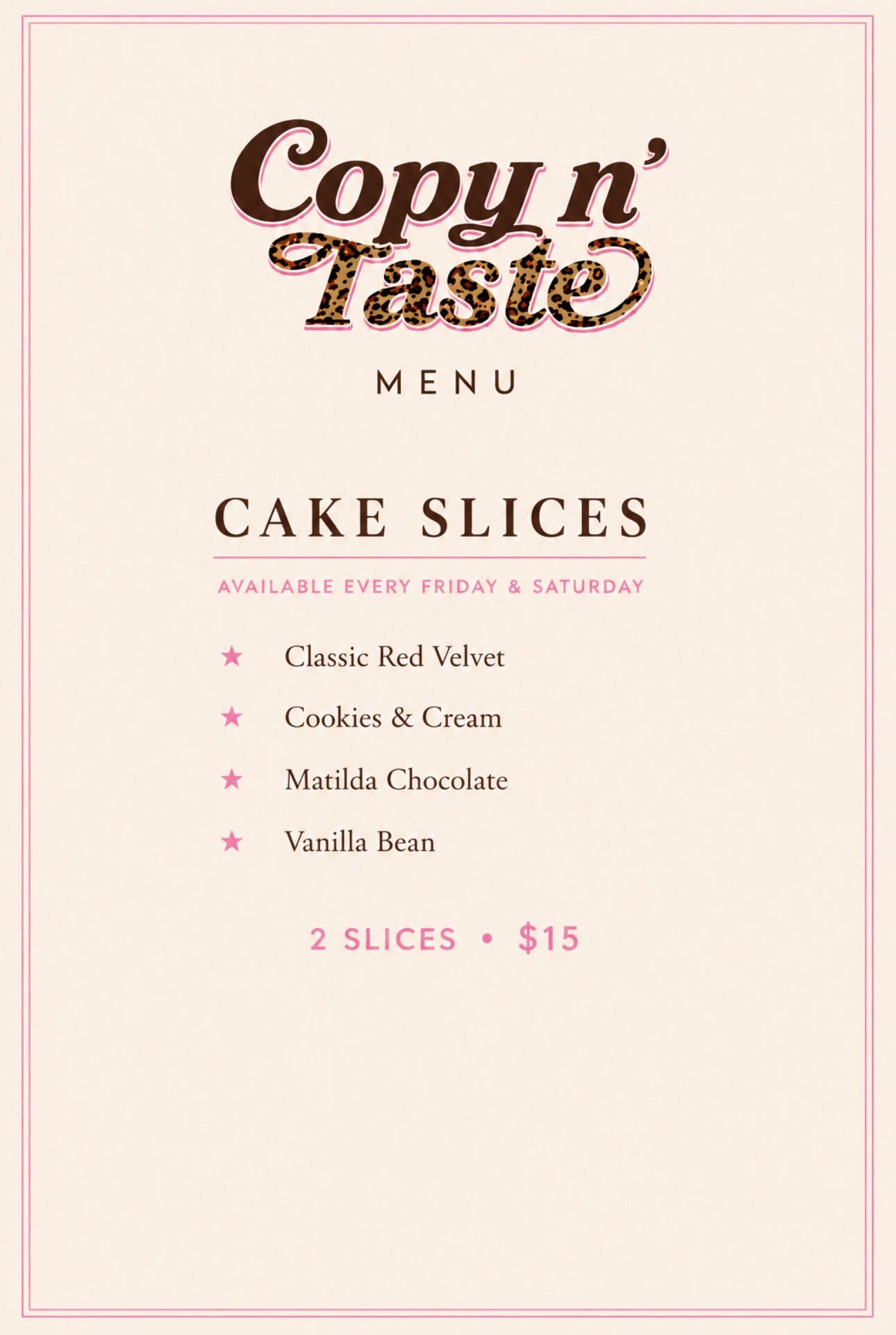 CAKE SLICES